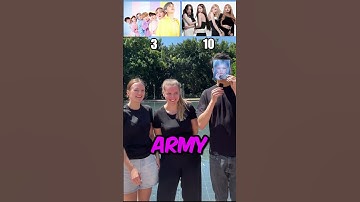 ARMY OR BLINK? (BTS or BLACKPINK) KPOP BATTLE! #blackpink #bts #btsarmy #blink #army #kpop #v #jisoo