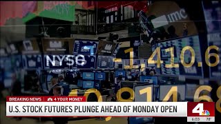 US stock futures plunge as markets brace for Monday open