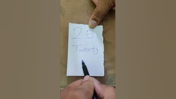 How To Write 25  In Words #shorts #howto