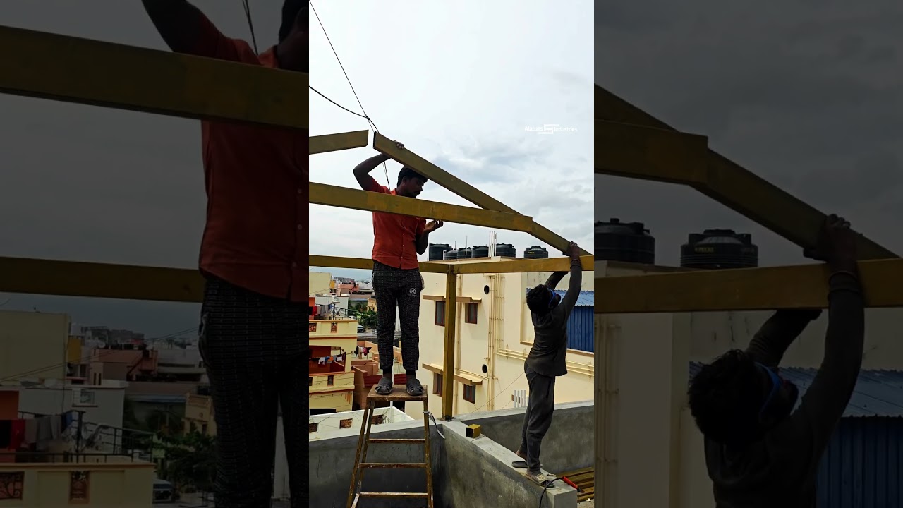 Frame structure for CLAY TILE roof in Coimbatore | Contact:9025934987 | Tamil. 