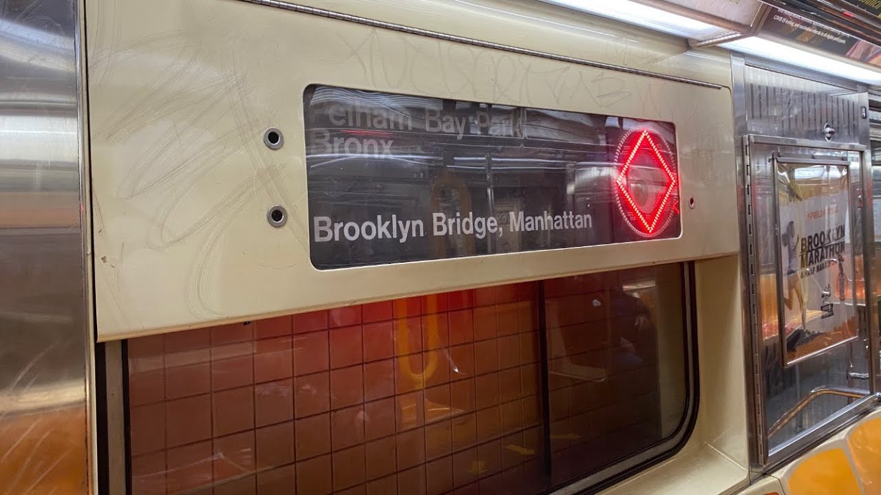 PM Rush Hour R62A 6 Train Ride From Brooklyn Bridge City Hall To Pelham ...