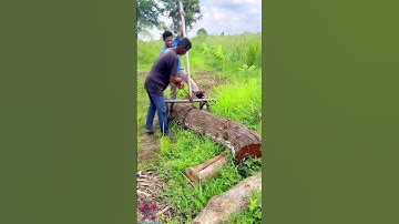 Creative wooden log lifting tool #tools #shorts #viral