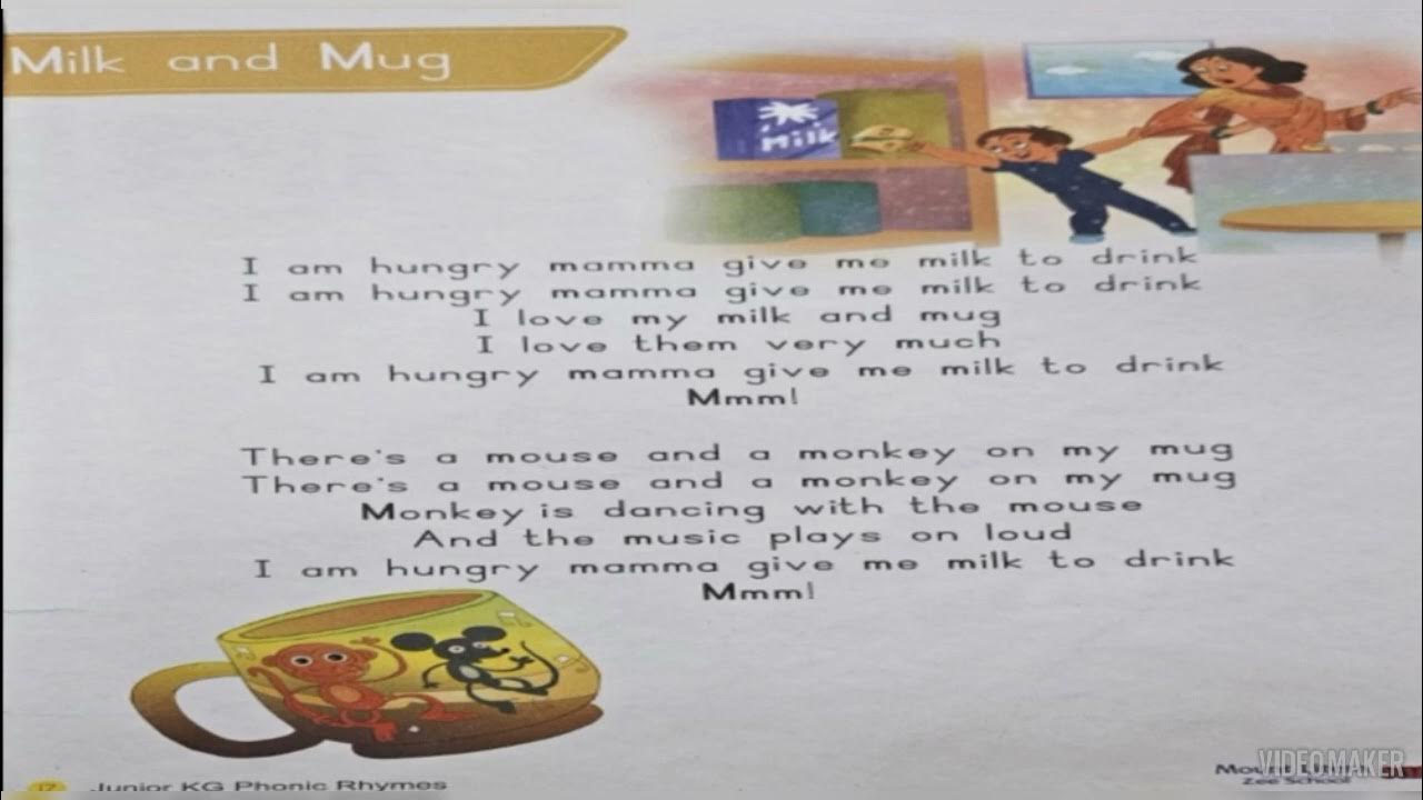 MILK AND MUG SYMPHONICS RHYME kidzeeindia kidzeestudents rhymes 