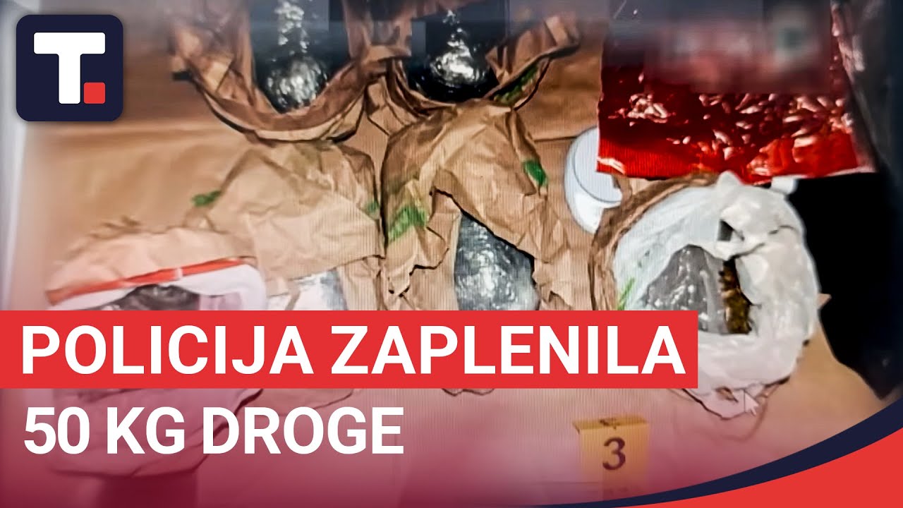 Droga na gomili - Policija zaplenila 50 kg narkotika • TAČNO NA MESTU