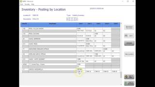 MenuLink Training Inventory Posting