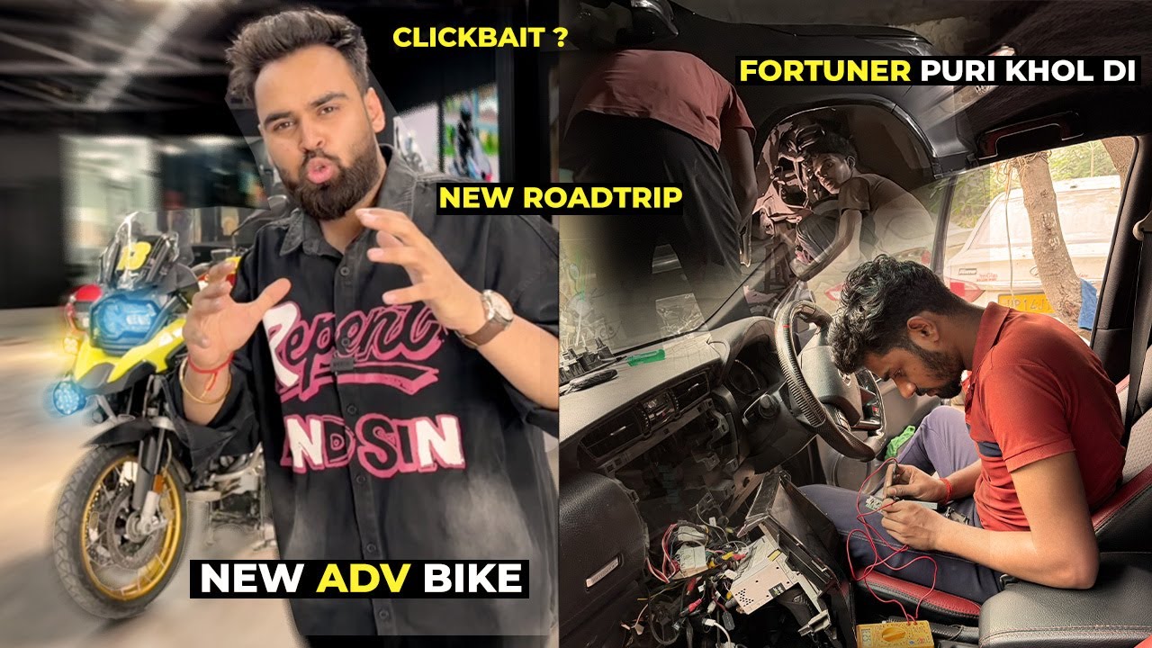 NEW ADVENTURE BIKE😍AA RAHI HAI ROADTRIP K LIYE😳 FORTUNER KO KHOLNA PAD GYA🥺