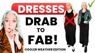 5 Dresses Styling Tips For Cool Weather Women Over 50 & 60