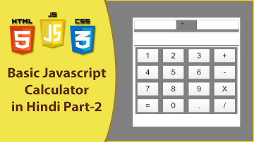 Basic Calculator Design with HTML and CSS in Hindi Part 2 | Html CSS JavaScript Tutorial in Hindi