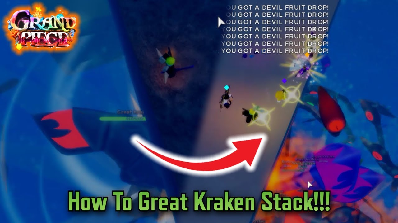 GPO  500+ Great Kraken Stack Experience ( I GOT 4 MYTHICAL ) 