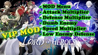Lord of Heroes anime games MOD Menu APK | Attack and Defense Multiplier | Speed | screenshot 1