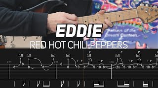 Video thumbnail of "Red Hot Chili Peppers - Eddie (Guitar lesson with TAB) *No solo*"