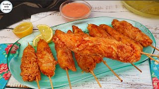 Fried Chicken Sticks, Fried Chicken Skewers, Crispy  Chicken Fry Recipe By Cooking With Passion by Cooking with passion 2,278 views 1 month ago 4 minutes, 26 seconds