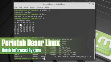 Perintah Dasar Linux || Perintah yang berhubungan dengan informasi System