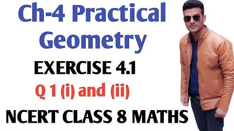 Q 1 (i) and (ii) Exercise 4.1 chapter -4 Practical geometry Ncert class 8 maths