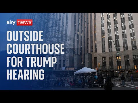 Watch live: Outside New York courthouse as Donald Trump is formally arrested