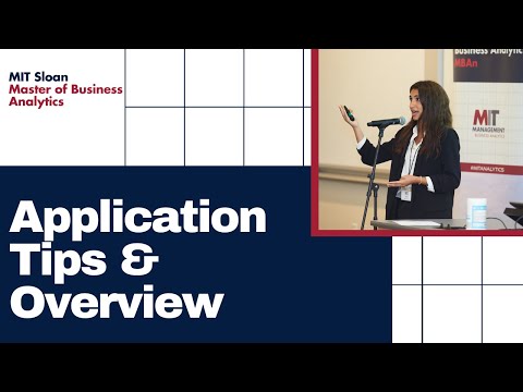 MIT Sloan: MBAn Application Tips & Admissions Overview | 2021