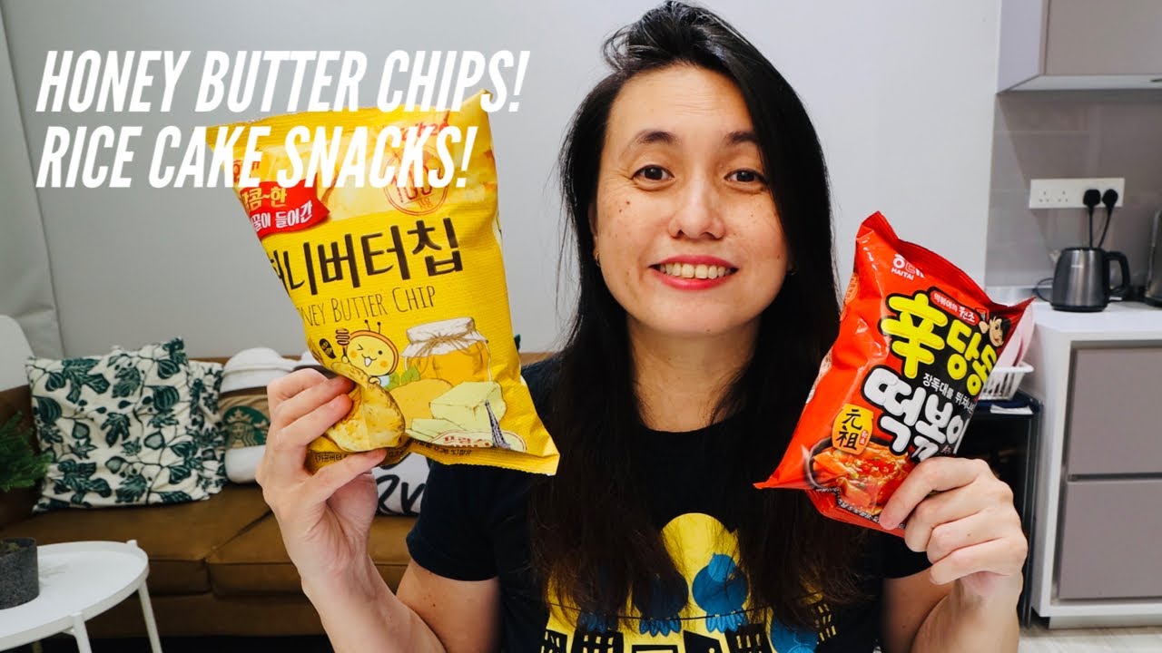 Korean Honey Butter Chip & Rice Cake Snacks Reviewed! // Snacks Reveal