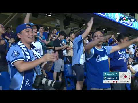 08/04 Lamigo vs 富邦 八局下，富邦展開反擊，兩出局後靠著保送及安打一舉攻下兩分超前比數