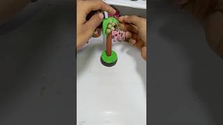 coconut tree making  with clay #shortvideo #trendingshorts #clayart #creativeclayideas #artscraft