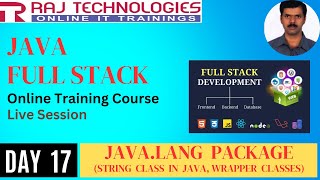 Day 17 | Java Full Stack Online Training Course Live | 6th May 2024