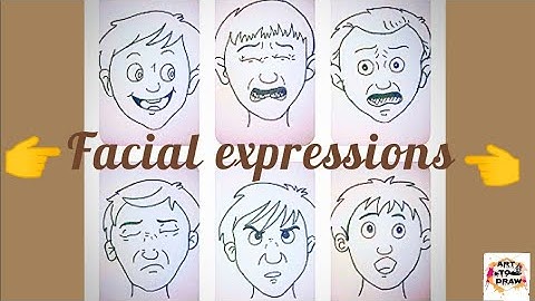 How to draw Facial expressions/emotions/easy drawing for beginners.
