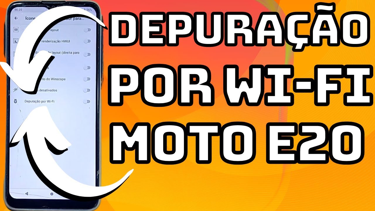 COMO ATIVAR A DEPURAÇÃO POR WI-FI DO CELULAR MOTOROLA MOTO E20 - YouTube