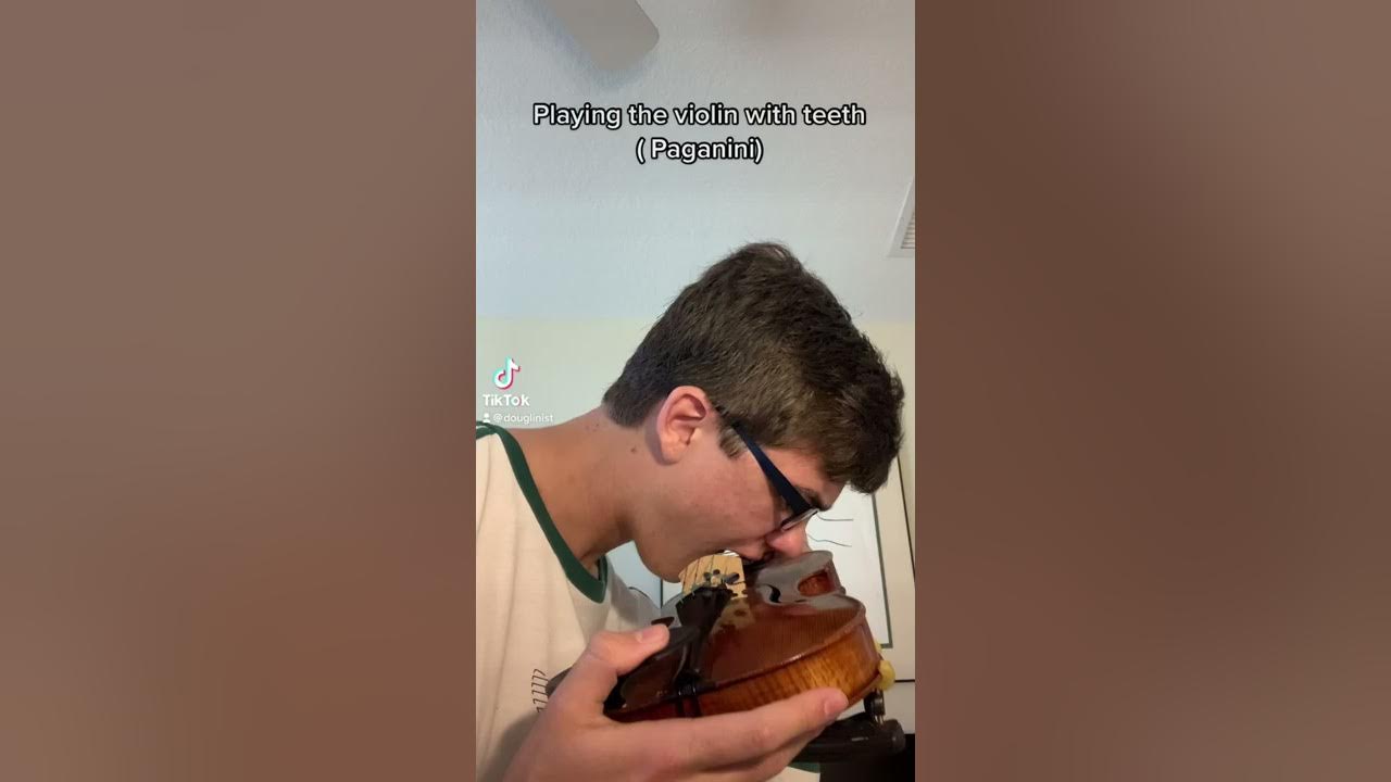 Playing Paganini Caprice 24 with my teeth 🦷