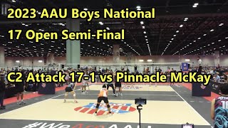 2023 AAU National. C2 Attack 17 vs Pinnacle B17 Open Semi-Final 7/4/2023