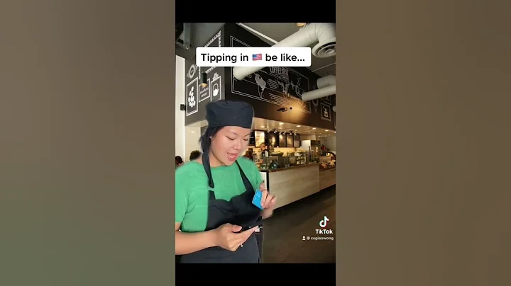 Tipping in America 🇺🇸 be like … #learnenglish #shorts #freshoftheboat