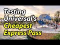 Testing Universal&#39;s CHEAPEST Express Pass | Is it the BEST value? | Is it the BEST Express Pass?