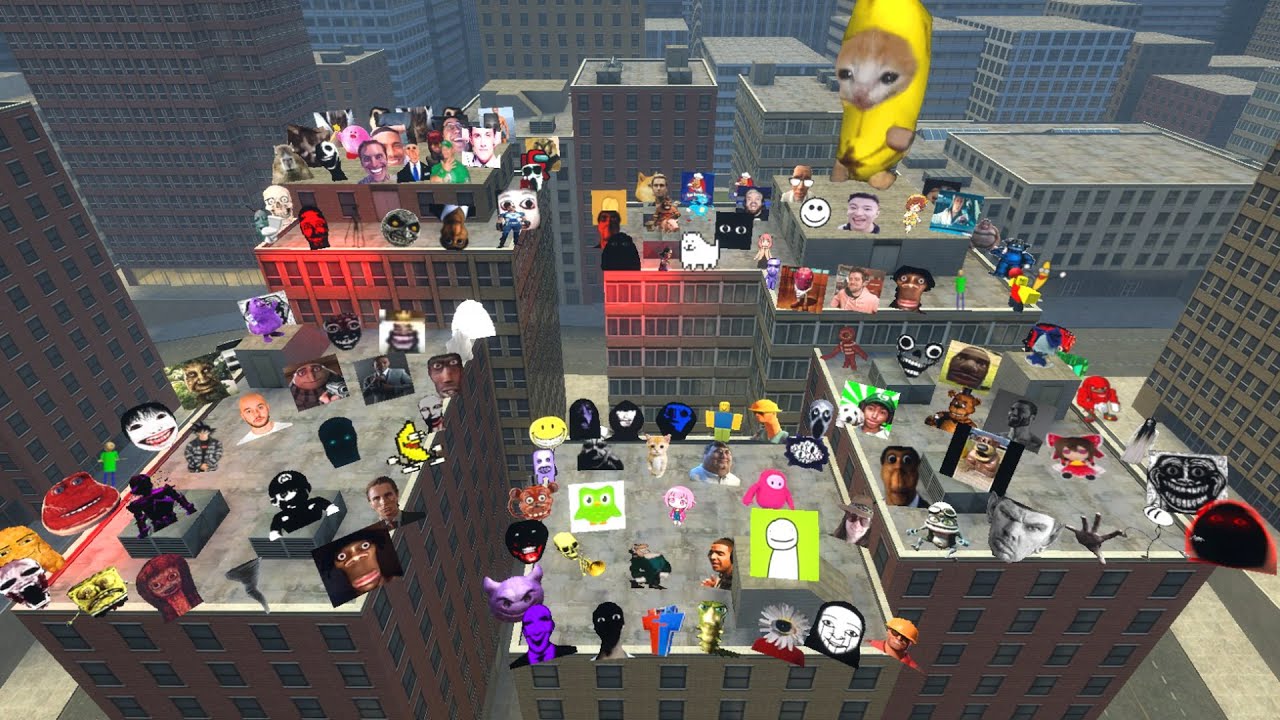 Too Much Nextbots in GOLDEN CITY !