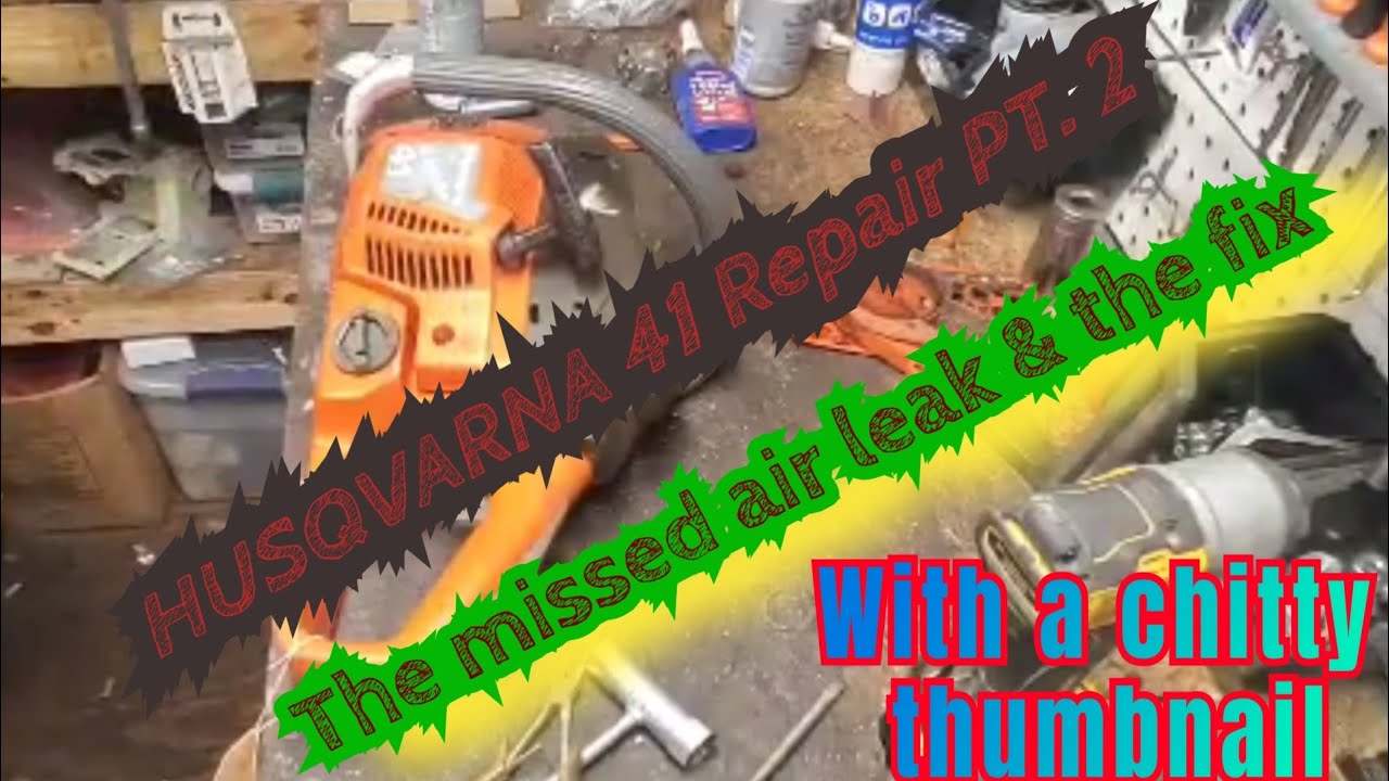 HUSQVARNA 41 Chainsaw won't idle even after full service LET'S SEE WHY