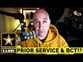 DO PRIOR SERVICE HAVE TO RETEST ASVAB AND REDO ARMY BASIC TRAINING?