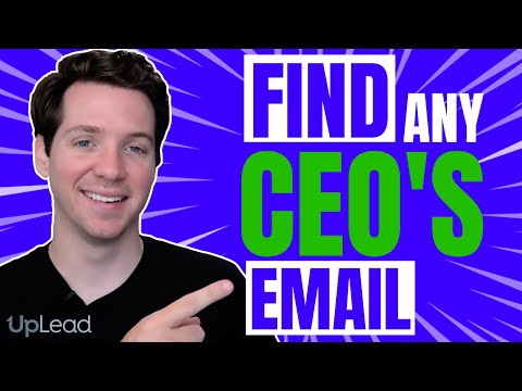 How to find a CEO&rsquo;s email address using Uplead