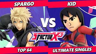 S Factor X3 - Spargo (Cloud) Vs. KID (Mii Brawler) Smash Ultimate - SSBU