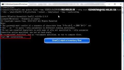 lxce onecli how to bmu update