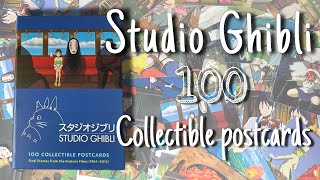 Studio Ghibli | 100 Collectible Postcards  unboxing + Flip Through*