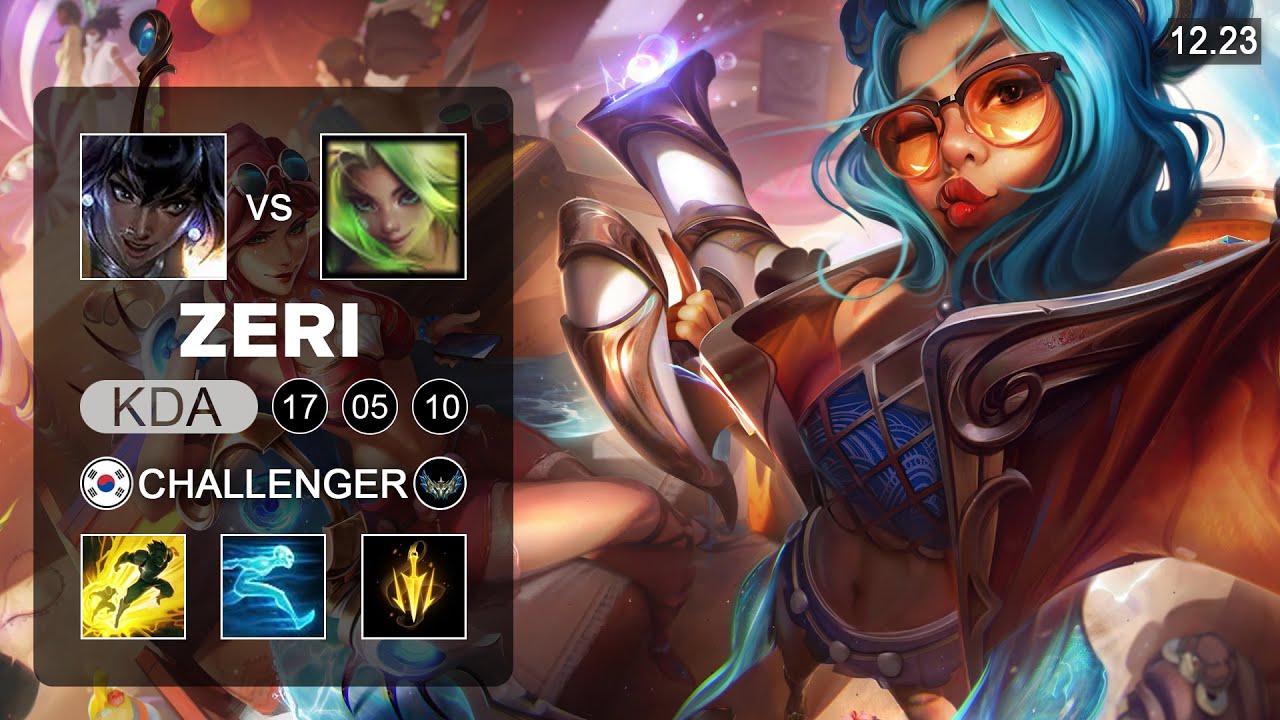 Zeri vs Nilah ADC - KR Challenger - Patch 12.23 Season 12