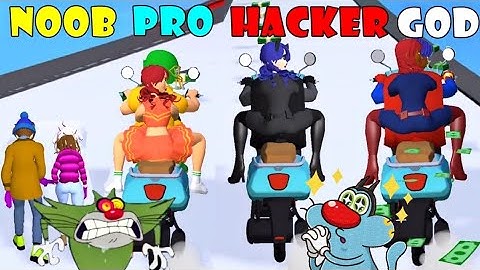 Noob vs Pro vs Hacker - Asmr Couple Run ! | Oggy and Jack Playing Asmr Games !