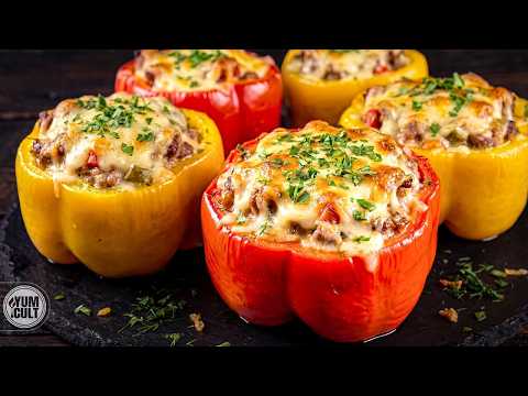 I've Stopped Adding Rice To My Stuffed Peppers! This Potato Filling Is Much Better!