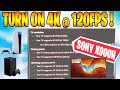 ✅ Sony X900h How to Enable 4k 120fps 120hz for PS5 XBOX Series X COD Fortnite HDMI 2.1 1440p turn on