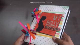 DIy Journal PREGNANCY Scrapbook MAKING | Tutorial | DIY | How To Make | Creative Craft AT HOME