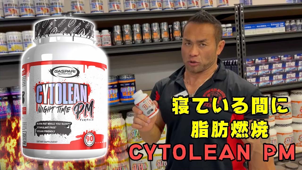 新商品】寝ている間に脂肪燃焼！GASPARI『CYTOLEAN PM 夜間ファット