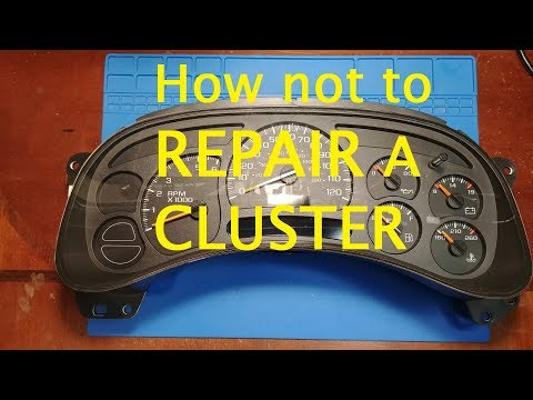 Watch this before repairing your GM cluster.