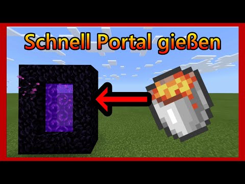 Schnell Portal gießen lernen - Minecraft Bedrock Edition/Java