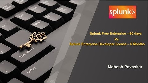 Splunk Free Enterprise vs Splunk Enterprise Developer license