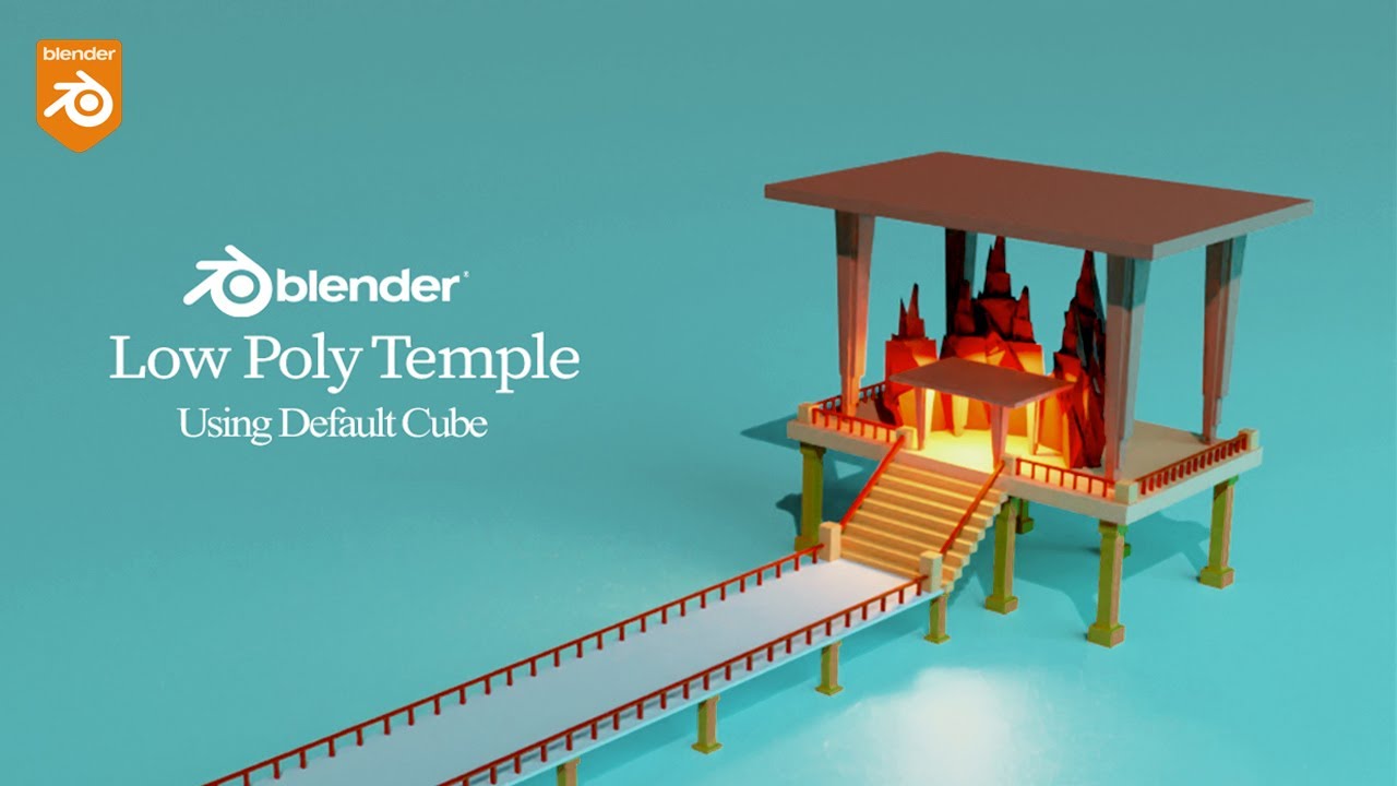 Low Poly Modeling Using Default Cube - BLENDER Beginner Tutorial - YouTube