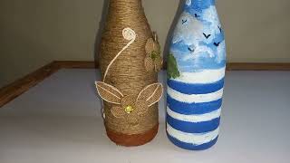DIY glass bottle crafts #winebottle @sanikiidiy