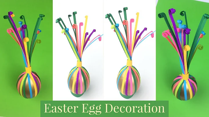 Easter Eggs | Paper Crafts | Easter Egg Decorating Ideas | Easter Egg Decoration With Paper Leaves
