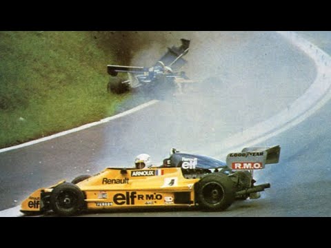 René Arnoux and Patrick Tambay Crash 1977 Rouen F2 Grand Prix